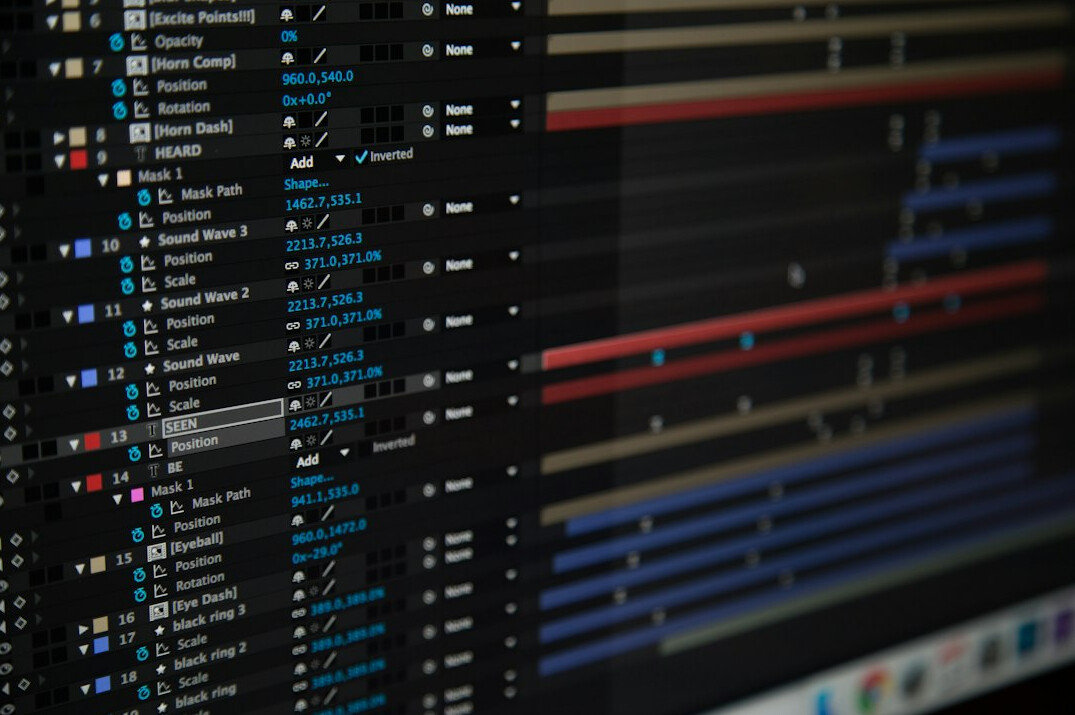 video editing software interface